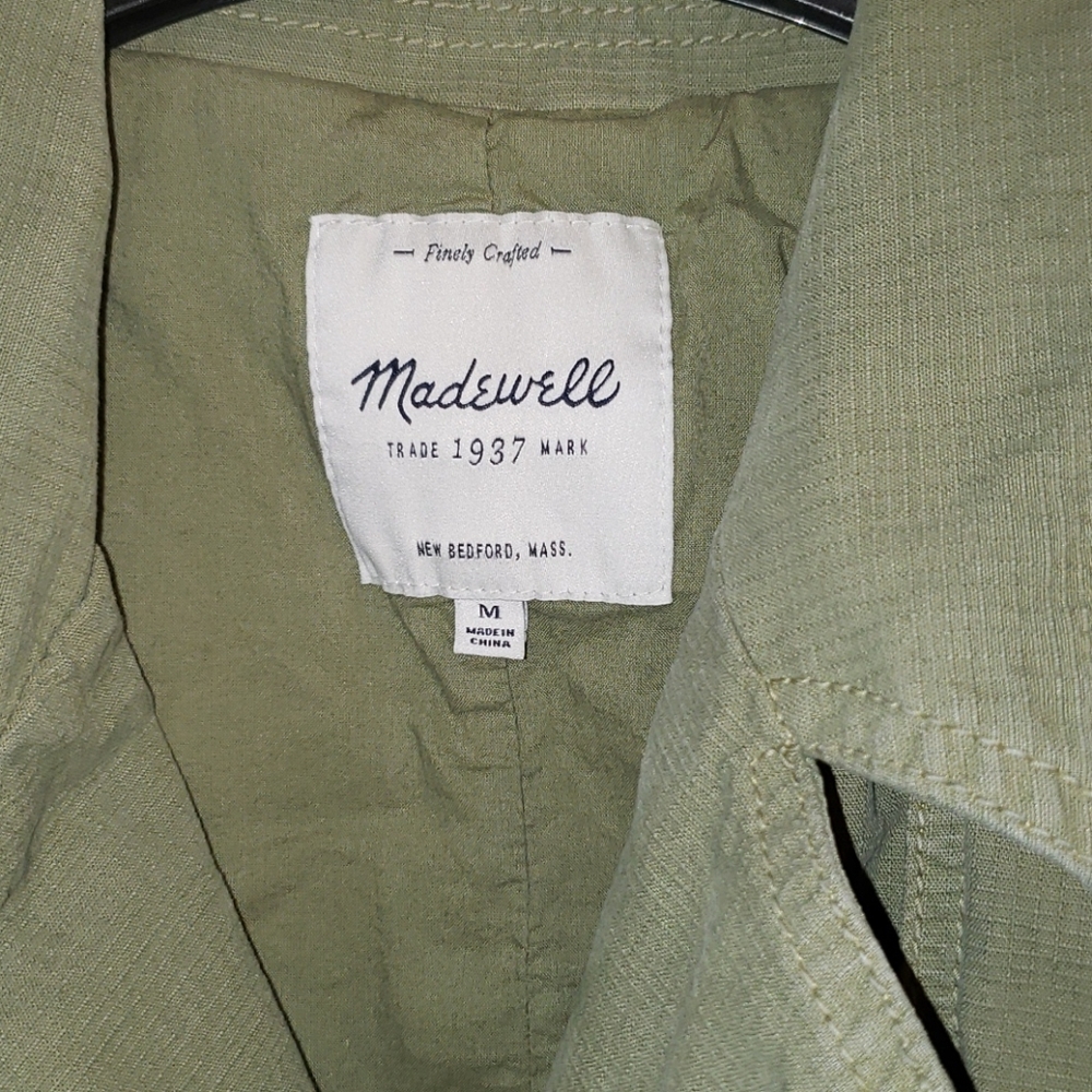 Madewell Green Utility Safari Style Vest sz. M - Picture 2 of 3
